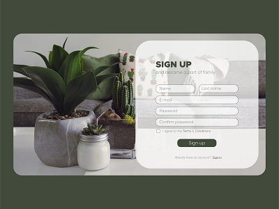 Sign up page dailyui graphic design sign up ui ux vector
