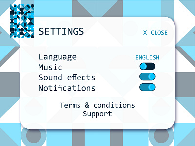 Settings #DailyUI art dailyui design graphic design settings ui vector