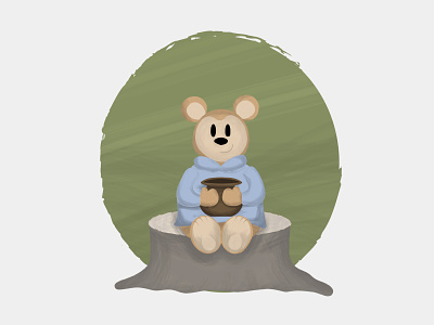Baby bear art bear illustration vector