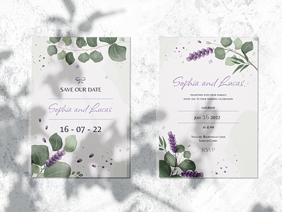 Rustic wedding invitations art design graphic design illustration rustic vector watercolor wedding invitation