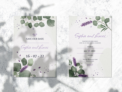 Rustic wedding invitations