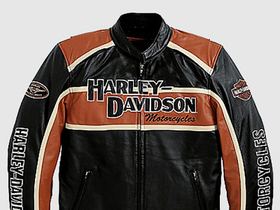 Harley Davidson classic cruiser Leather jacket bikerjacket branding design harleydavidson illustration leatherjacket logo motogpjacket ui vector