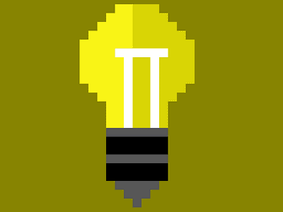 pixel bulb design graphic design illustration pixel art