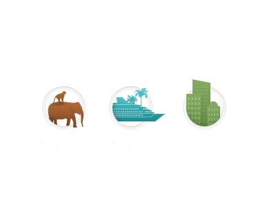 Vacation Types icons