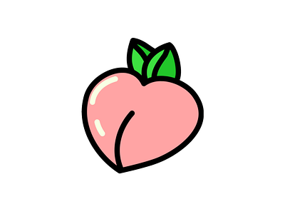 a peach illustration