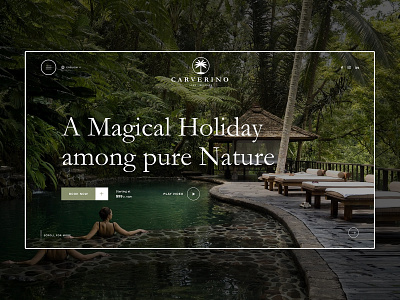 Resort Landing Page booking clean dark design holiday hotel ladning page landingpage nature resort travel tropical web