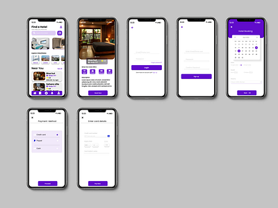 Hotel Booking Mobile App UI