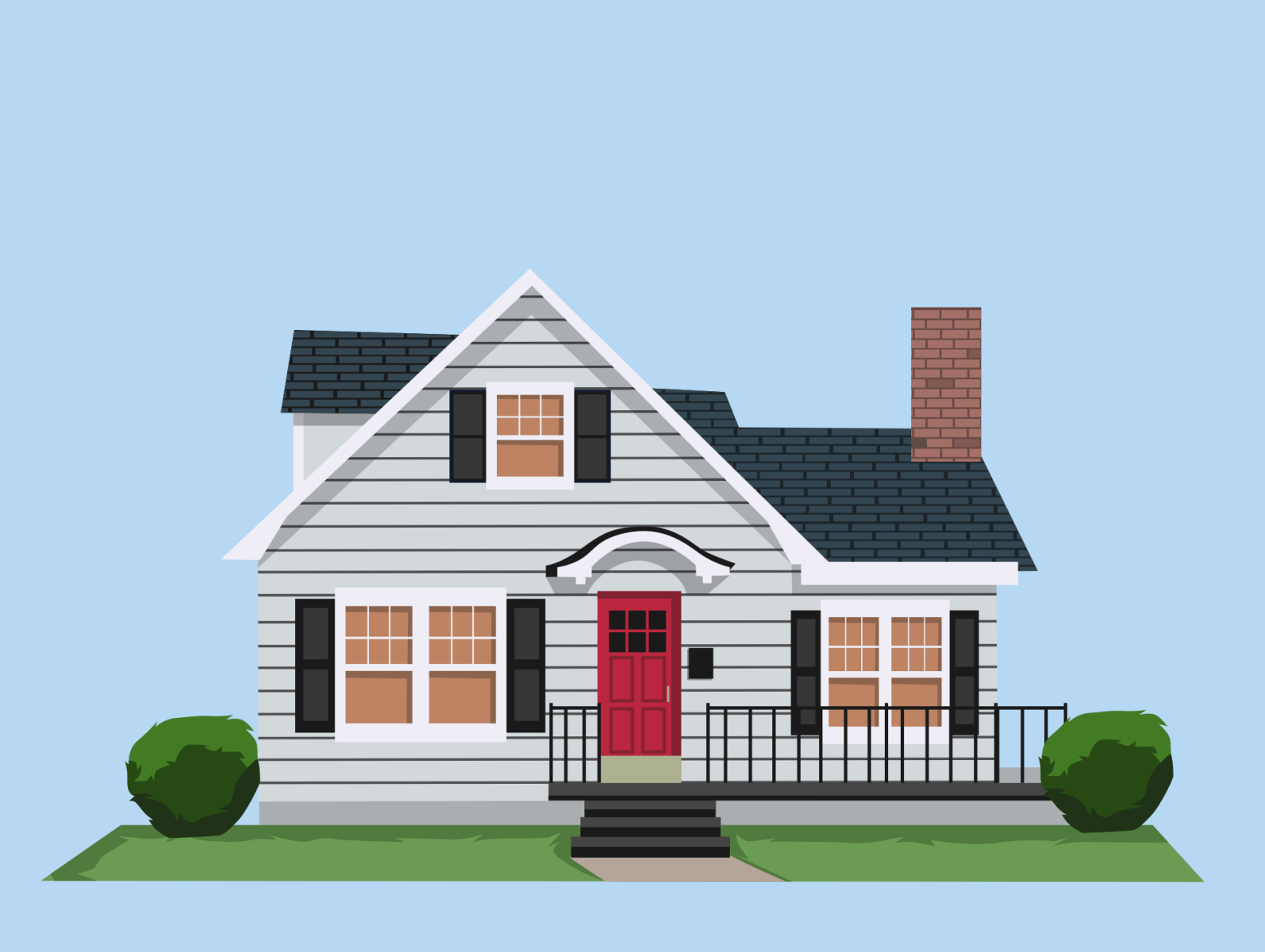 Cute House Vector by amar on Dribbble