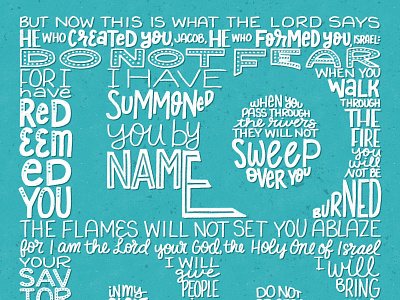Isaiah 43 - Scripture Passage Cutout