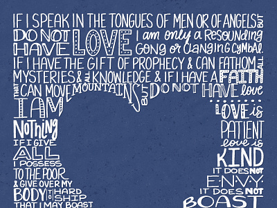 Love Chapter - Scripture Passage Cutout