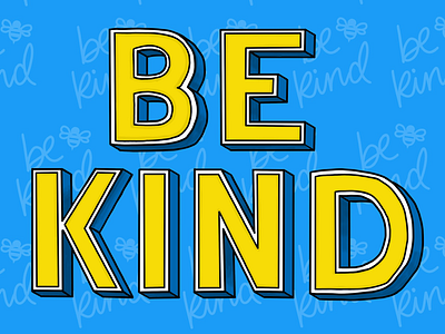 Be Kind be kind handlettering ipad lettering procreate quote