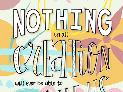 Bible Lettering - Romans 8:38 bible lettering bible verse colorful lettering handlettering lettering