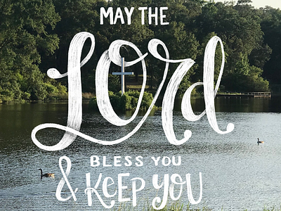 Bible Lettering - Numbers 6:24