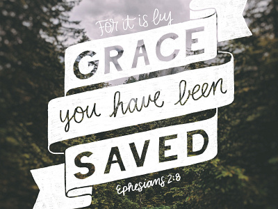 Bible Lettering - Ephesians 2:8 bible lettering bible verse ephesians grace handlettering lettering scripture