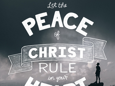 Bible Lettering - Colossians 3:16