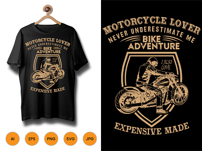 Motorcycle Lover T Shirt Bike Adventure T-Shir aggressive icon illustration print