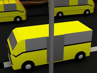 Lagos Yellow bus 🚕 3d animation graphic design motion graphics