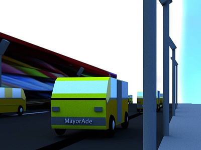 Lagos yellow bus 🚕 3d animation branding graphic design logo motion graphics ui