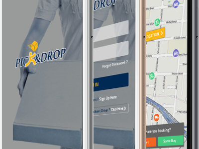 Logistics App Development branding delivery app ios logistic logo mobile app development ui ui designer