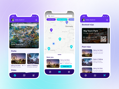 🎡 Carni - Find Amusement Parks Near You! design typography ui ux