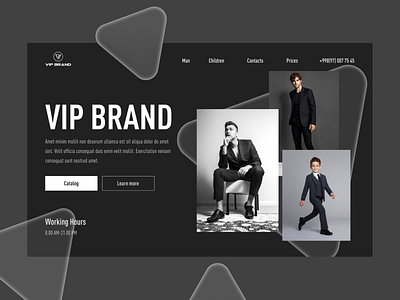 VIP BRAND app branding design fashion illustration ui ux webdesign website