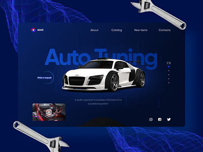 Auto Tuning app auto auto tuning branding design illustration ui ux webdesign website