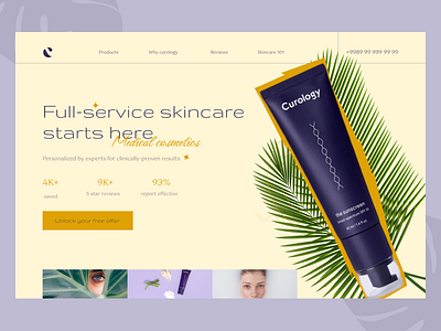Medical cosmetics branding clinic cosmetic design medical miniimalism sate ui ux webdesign website