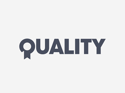 Quality Credential Logo (Wordmark) badge credential logo q letter q logo quality wordmark