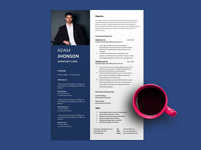 Free Inventory Clerk Resume Template cv template design free cv template free resume free resume template freebie freebies resume resume cv resume design