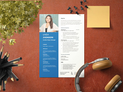 Free Creative Project Manager Resume Template