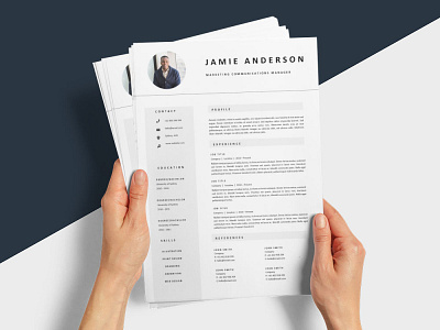 Free Marketing Communications Manager Resume Template