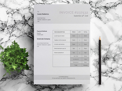 Simple Invoice Custom Template