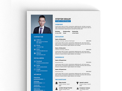 Free A4 Vector Professional Resume Template ai cv eps free cv template free resume template freebies illustrator resume