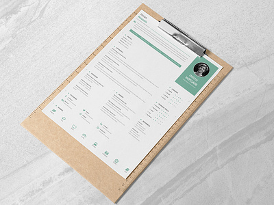 Free Clean Professional CV + Business Card Template