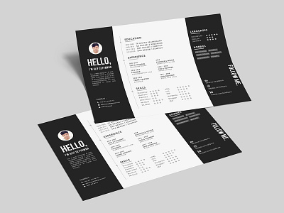 Free Horizontal Resume Template cv template design free cv template free horizontal resume template free resume free resume template freebie freebies horizontal resume photoshop psd psd resume resume resume cv resume design resume template