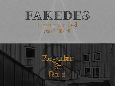 Fakedes Font - Free Rounded & Outline Serif Font