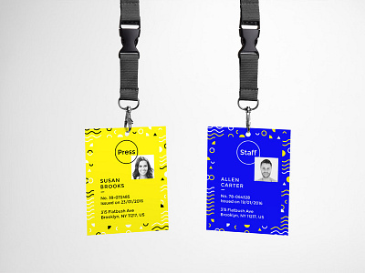 Free Photorealistic Id Card Mockup Psd