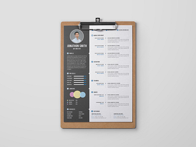 Free Resume Template with Cover Letter cover letter cv cv template design free cv template free resume free resume template freebie freebies photoshop psd psd resume resume resume cv resume design resume template