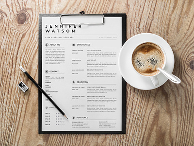 Free Elegant Vector Resume Template