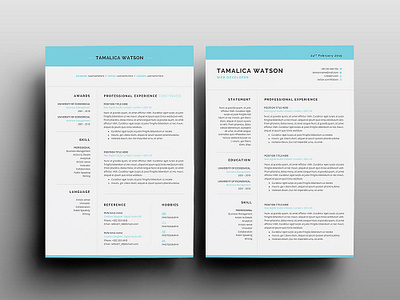 Free Word Resume Template with Matching Cover letter cover letter cv template design free cv template free resume free resume template freebie freebies microsoft word microsoft word resume resume resume cv resume design resume template