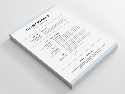 Free Print Ready Resume Template + Cover Letter