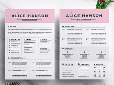 Free Student Resume Template With Matching Cover Letter cv cv template design free cv template free resume free resume template free student resume template freebie freebies psd resume resume cv resume design resume template