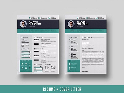 Free Infographic Resume Template + Cover Letter cv template design free cv template free resume free resume template freebie freebies psd resume resume resume cv resume design resume template