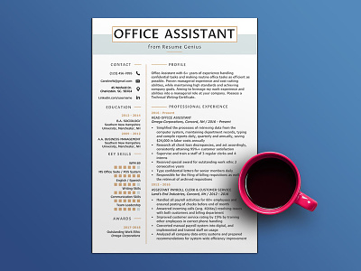 Free Office Assistant Resume Template