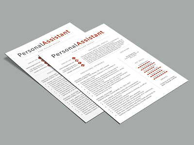Free Personal Assistant Resume Template