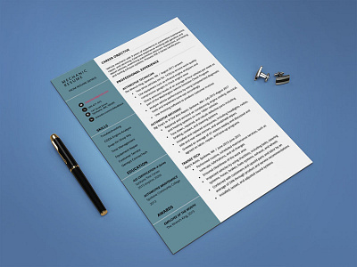 Free Mechanic CV/Resume Template cv template design free cv template free resume free resume template freebie freebies resume resume cv resume design resume template