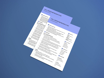 Free Call Center Resume Template