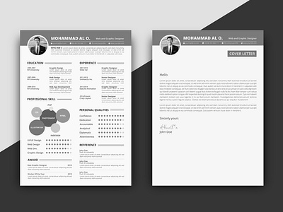 Free Infographic CV Template + Cover Letter cv template design free cv template free resume free resume template freebie freebies resume resume cv resume design