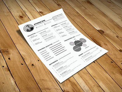 Free Infographic Curriculum Vitae Template