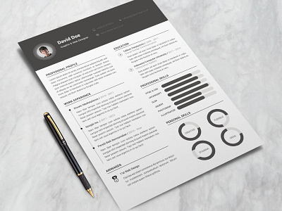 Free Clean and Minimal Resume Template free cv template free resume free resume template freebie freebies photoshop psd resume resume cv resume template